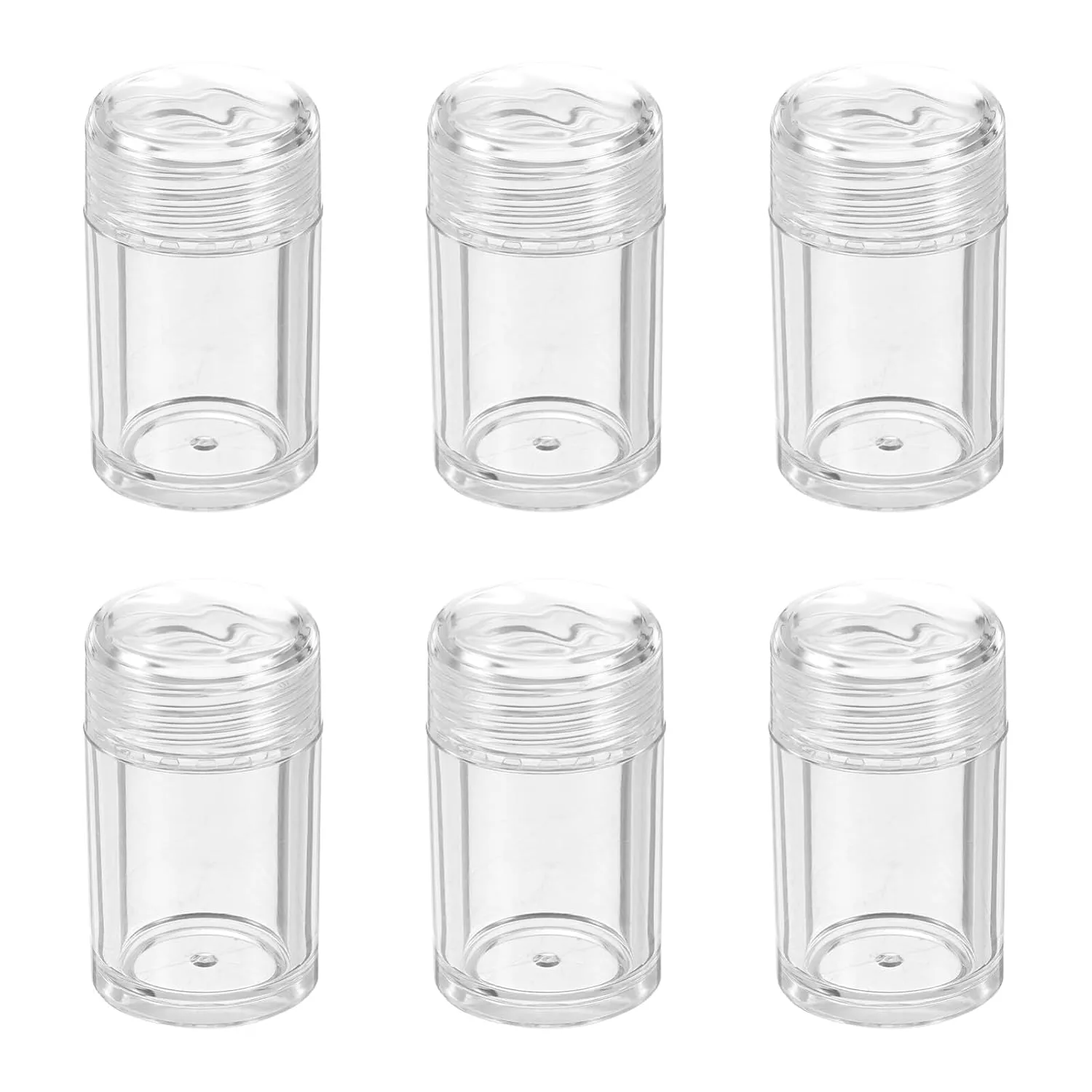 Beaupretty 6pcs Clear Plastic Loose Powder Jars 10ml Empty Face Powder Cases Plastic Bottle Empty Cosmetic Sifter Loose Powder Jars Container Refillable Bottles for Shampoo Conditioner Lotion