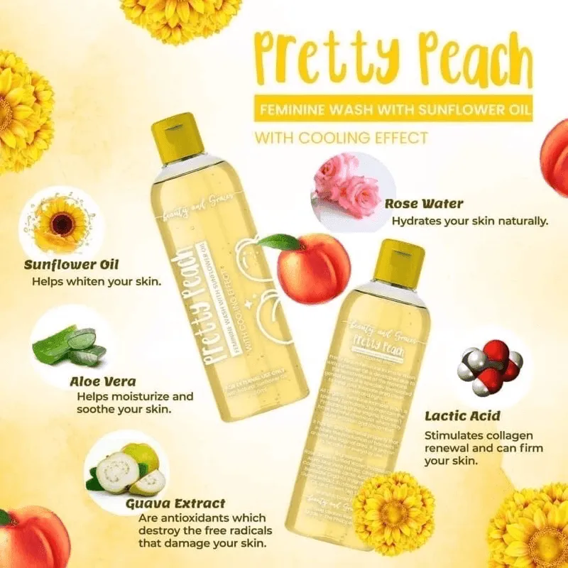 Beauty and Graces Pretty Peach Feminine Wash - 150ml