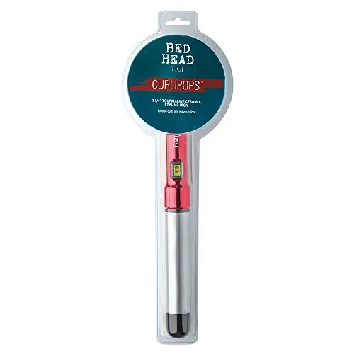 Bed Head Curlipops Clamp-Free Curling Wand Iron | For Tousled Curls and Massive Shine (1-1/4 in)