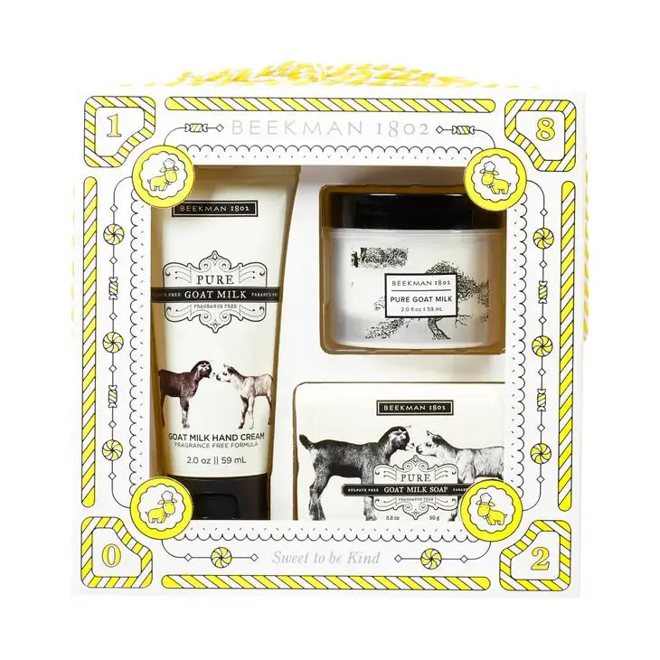 BEEKMAN - PURE GOAT MILK BODY CARE SET