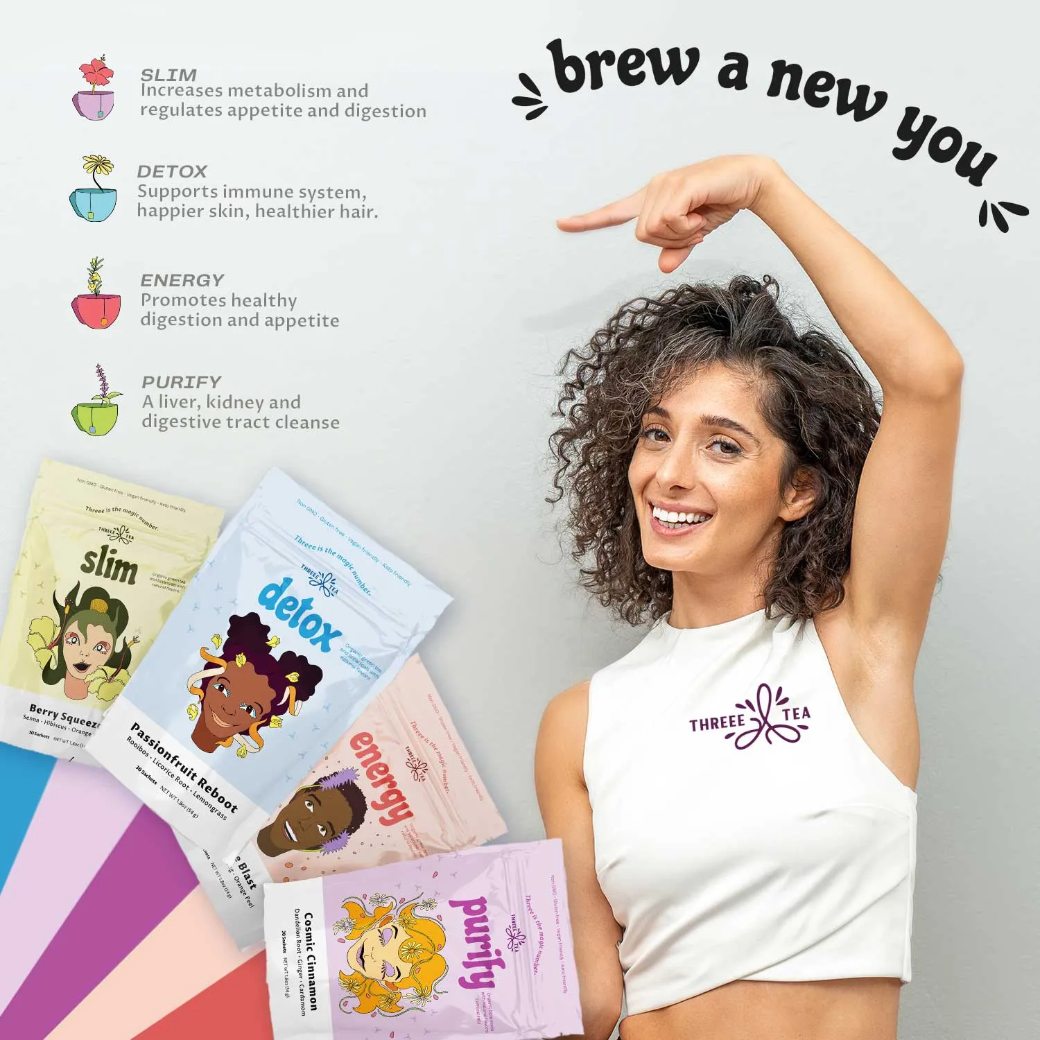 Berry Slimming Weight Loss Tea Bags