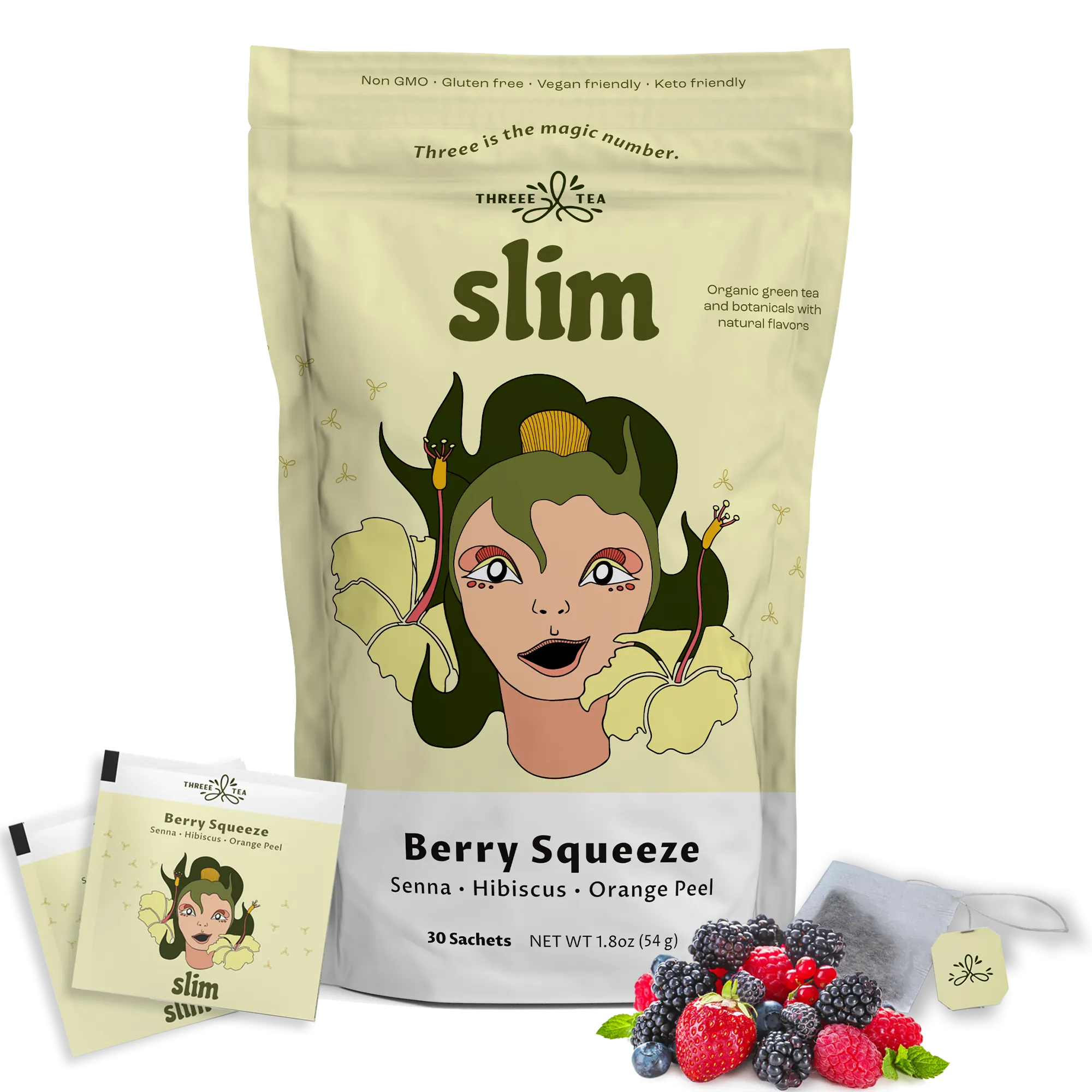 Berry Slimming Weight Loss Tea Bags