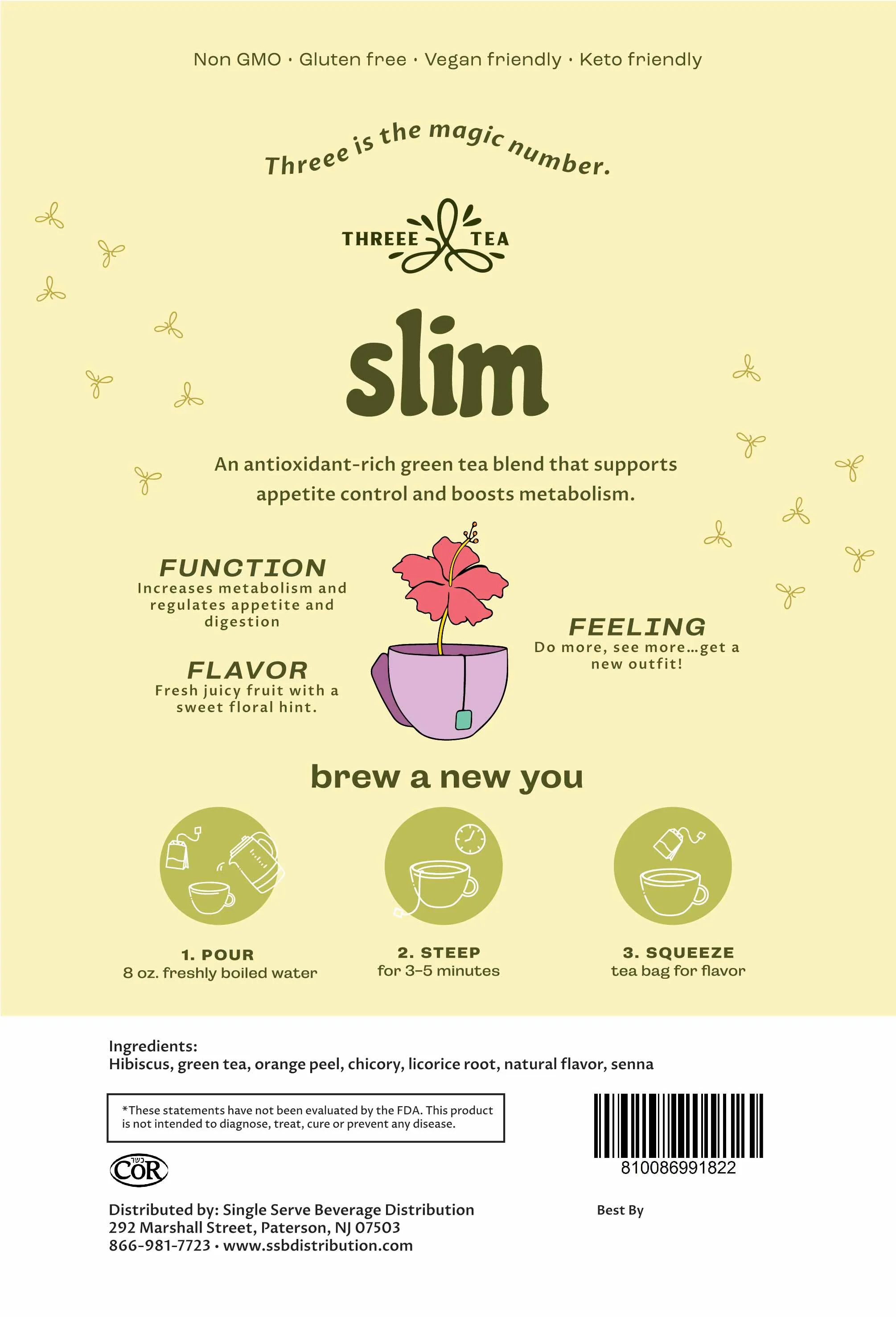 Berry Slimming Weight Loss Tea Bags