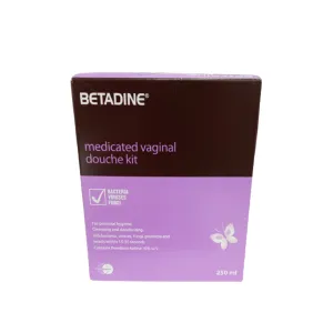 Betadine medicated vaginal douche kit 250 ml