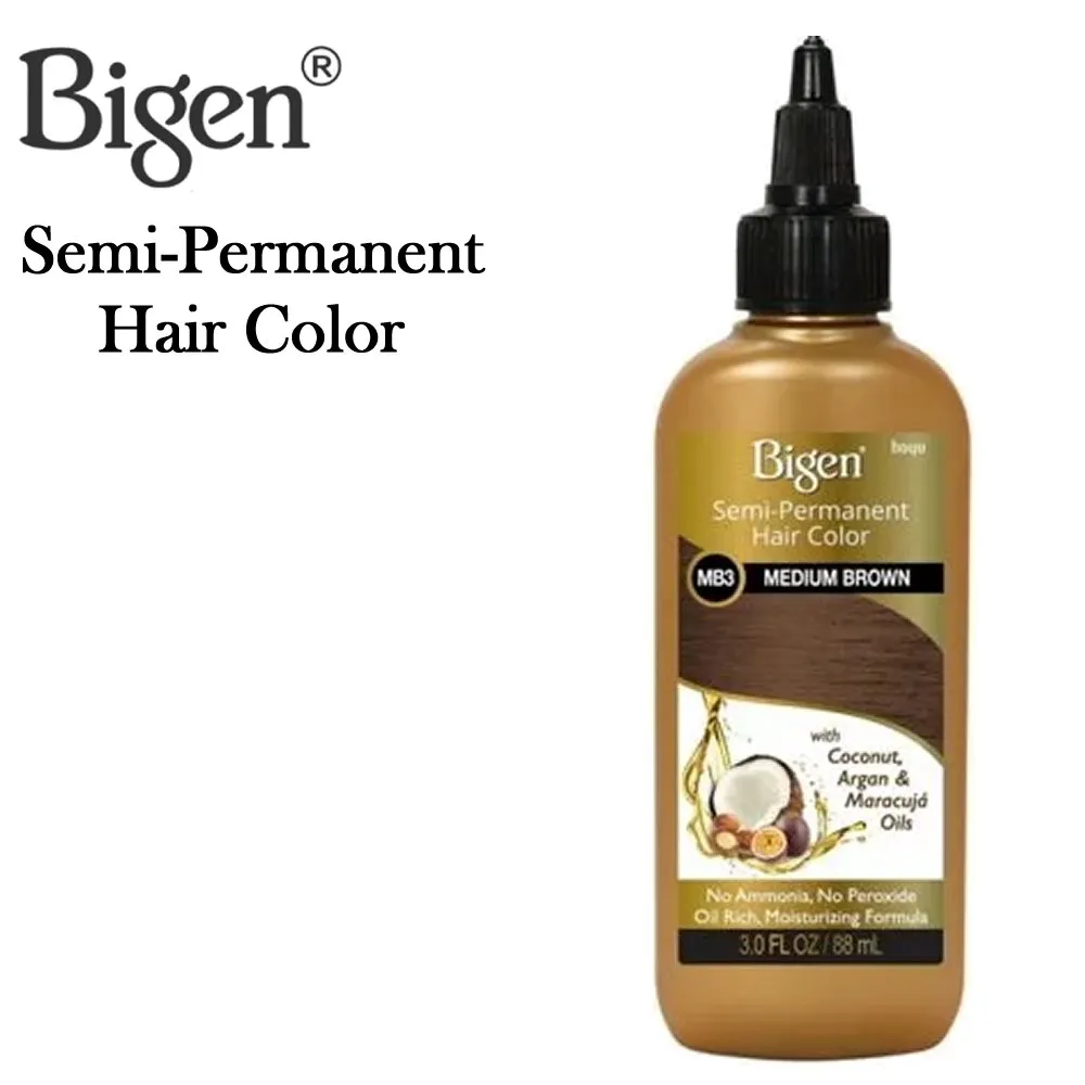 Bigen Semi-Permanent Hair Color, 3 oz