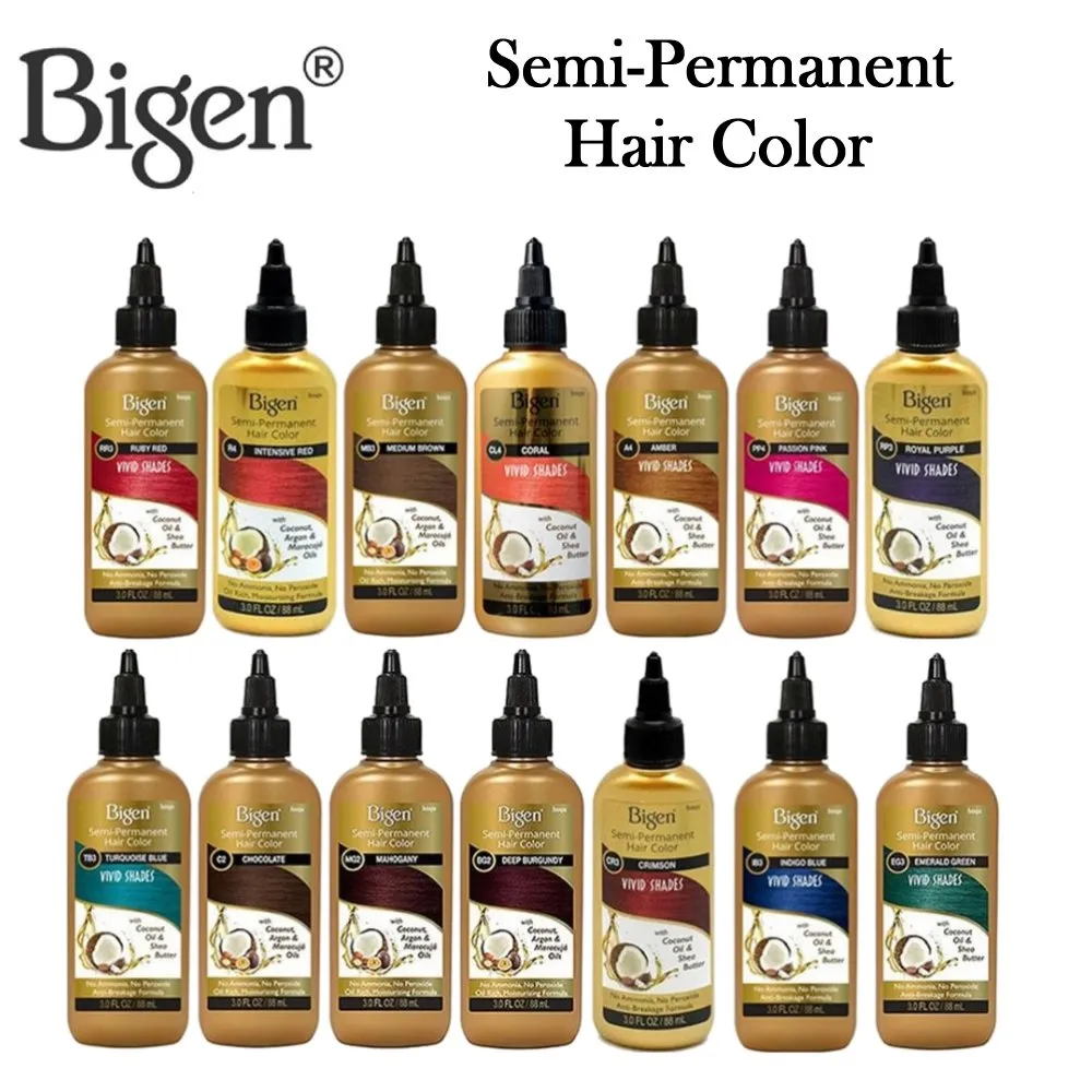 Bigen Semi-Permanent Hair Color, 3 oz