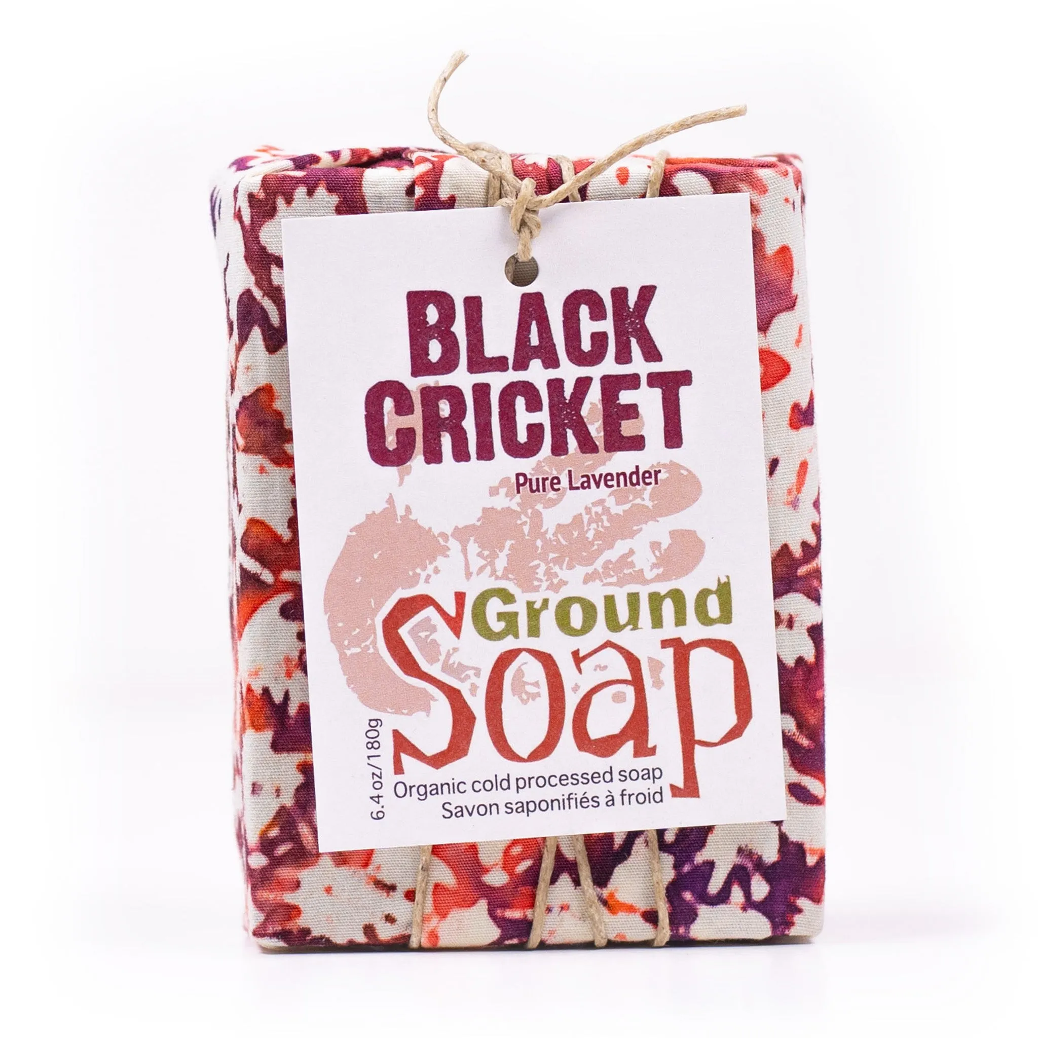 BLACK CRICKET - Rich and Relaxing Lavender - Extra Large Organic Bar Soap