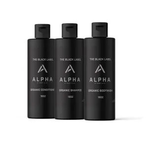 Black Label Shower Set