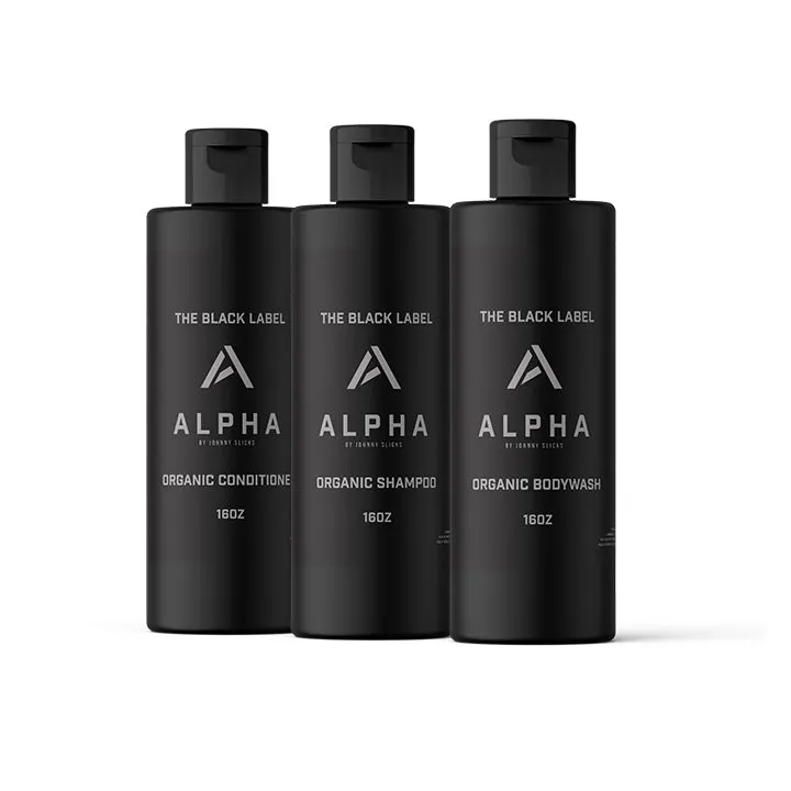 Black Label Shower Set