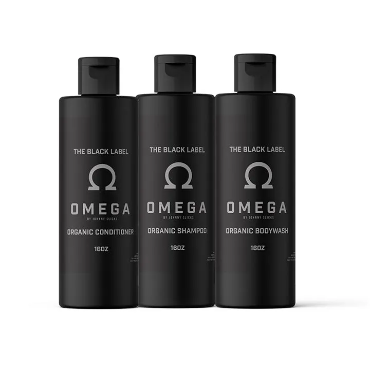 Black Label Shower Set