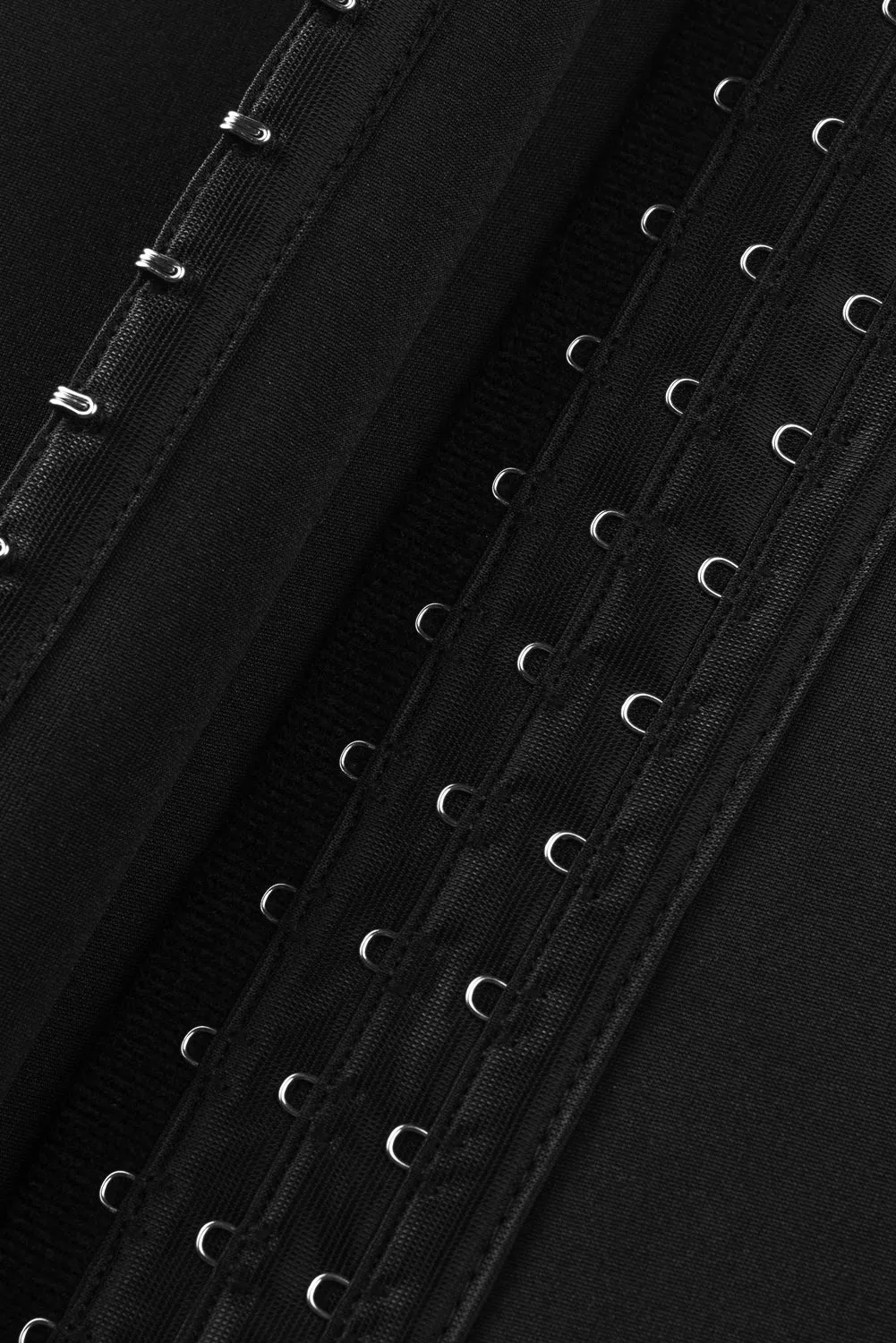 Black Zipper Body Shaper Slimming Waist Trainer