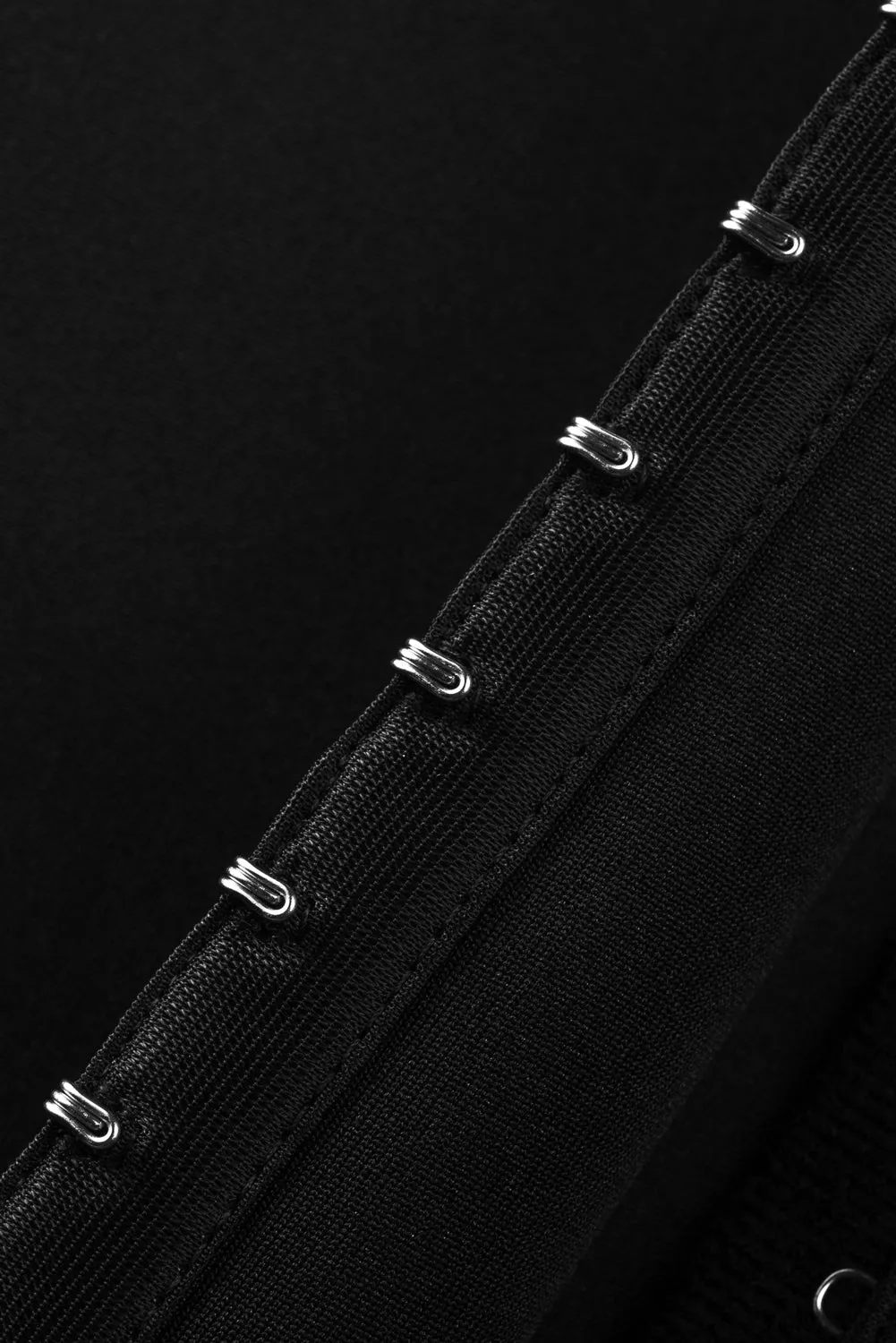 Black Zipper Body Shaper Slimming Waist Trainer