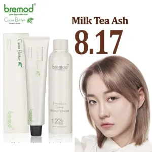 Bremod Performance 8.17 Milk Tea Ash Hair Color   Oxidant Cream 12% - 100ml 100ml