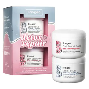 BRIOGEO Detox   Repair scalp Shampoo   Hair Repair Mask Dou Purifiant   Raparayeur