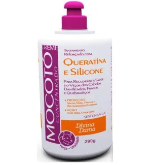 Calf's Foot Jelly Keratin Silicone Anti Frizz Protection Cream 290g - Divina Dama