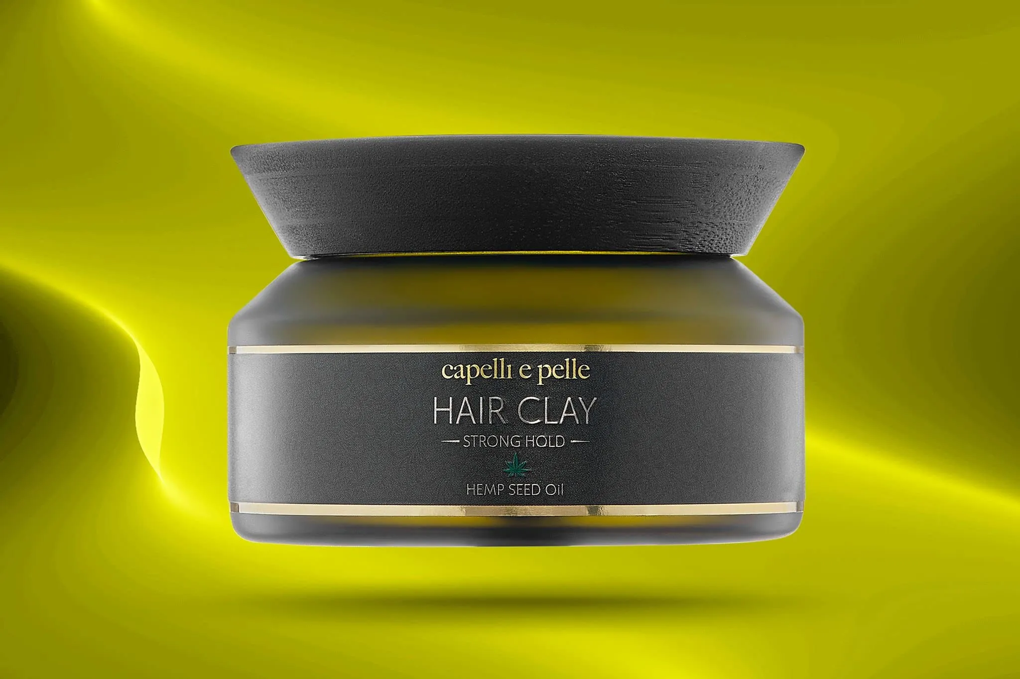 capelli e pelle Hair Clay- Strong Hold, Light Shine, For Thick Hair, All Natural, 100ml