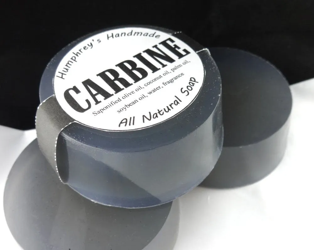 CARBINE Soap | Gun Oil Scent | Beard Wash | Glycerin Shave Soap