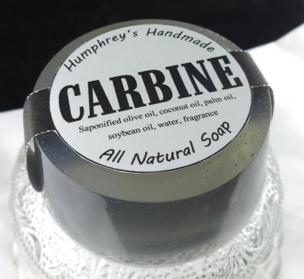 CARBINE Soap | Gun Oil Scent | Beard Wash | Glycerin Shave Soap