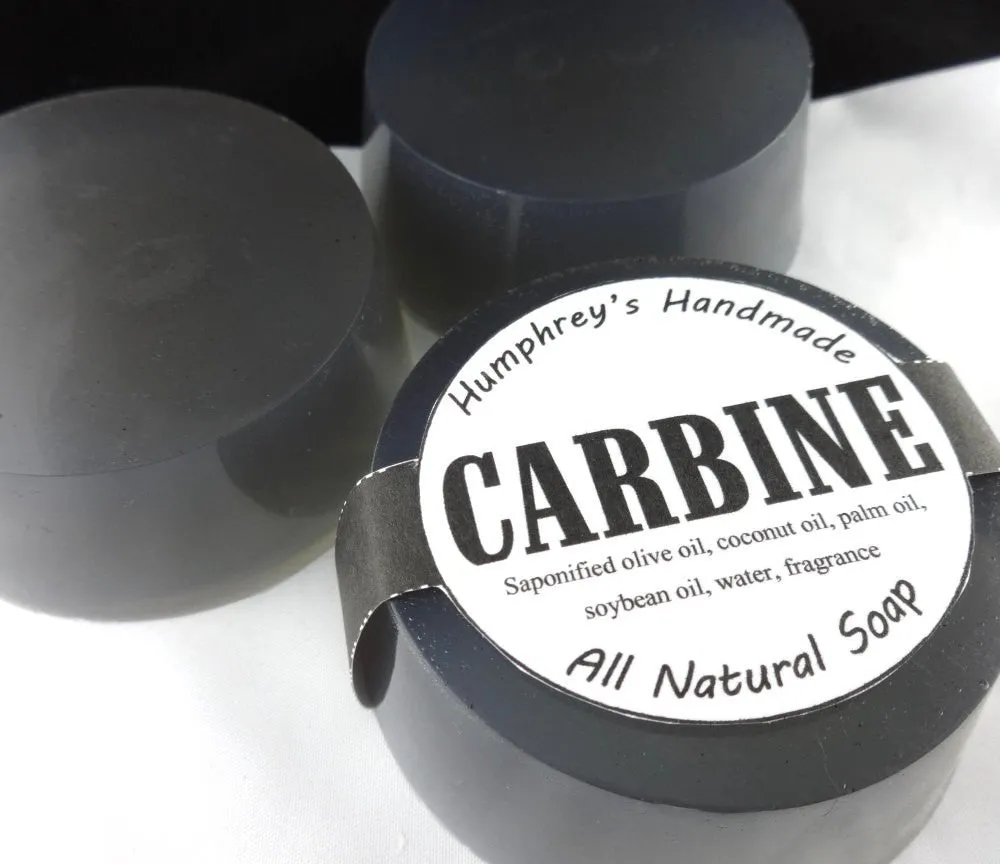 CARBINE Soap | Gun Oil Scent | Beard Wash | Glycerin Shave Soap