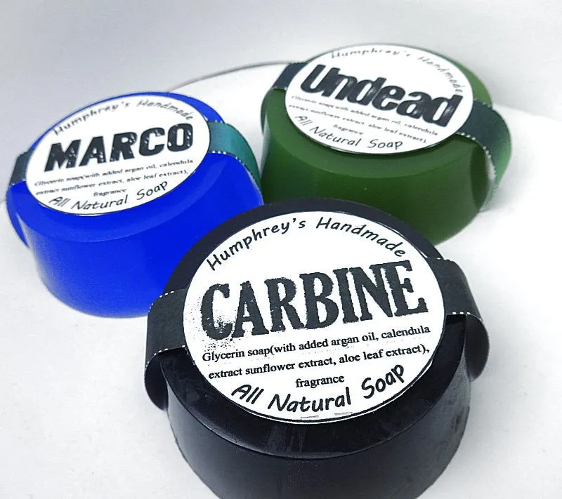 CARBINE Soap | Gun Oil Scent | Beard Wash | Glycerin Shave Soap
