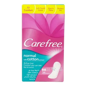 Carefree Breathable Green 34 Pieces