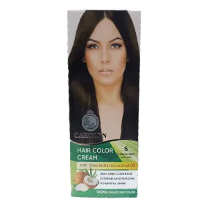 Carolyn Hair Color Cream With Shea Butter & Coconut Oil - 6 Dark Blond
