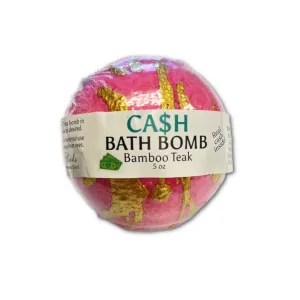 Cash Money Bath Bombs: Bamboo Teak (Pink)
