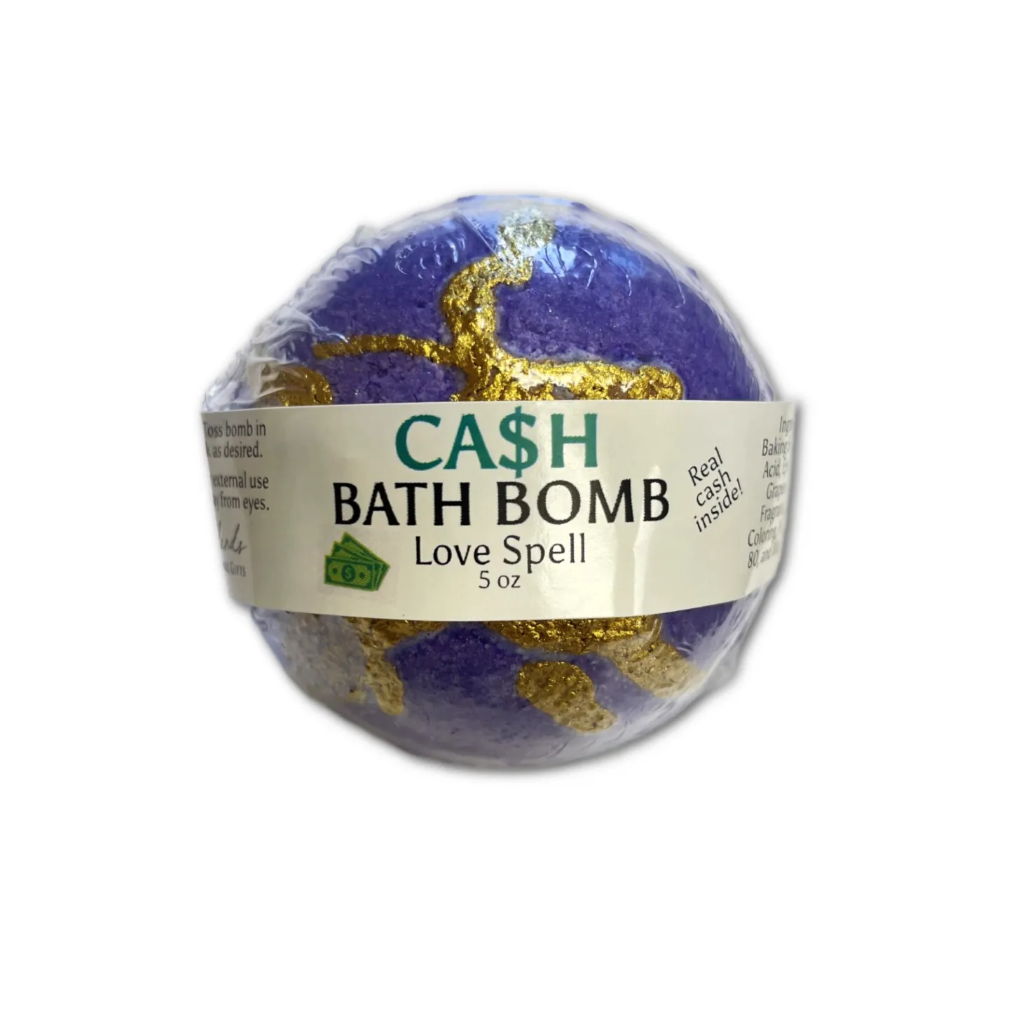 Cash Money Bath Bombs: Bamboo Teak (Pink)
