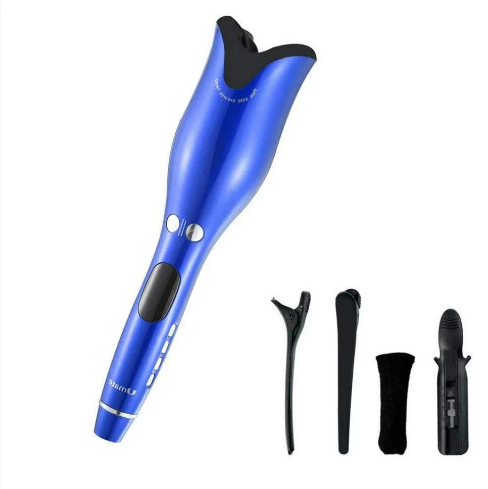 Ceramic Rotating Hair Curler  BLUE