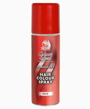 Colour Culture Temporary Red Colour Hair And Body Glitter Spray 125ml