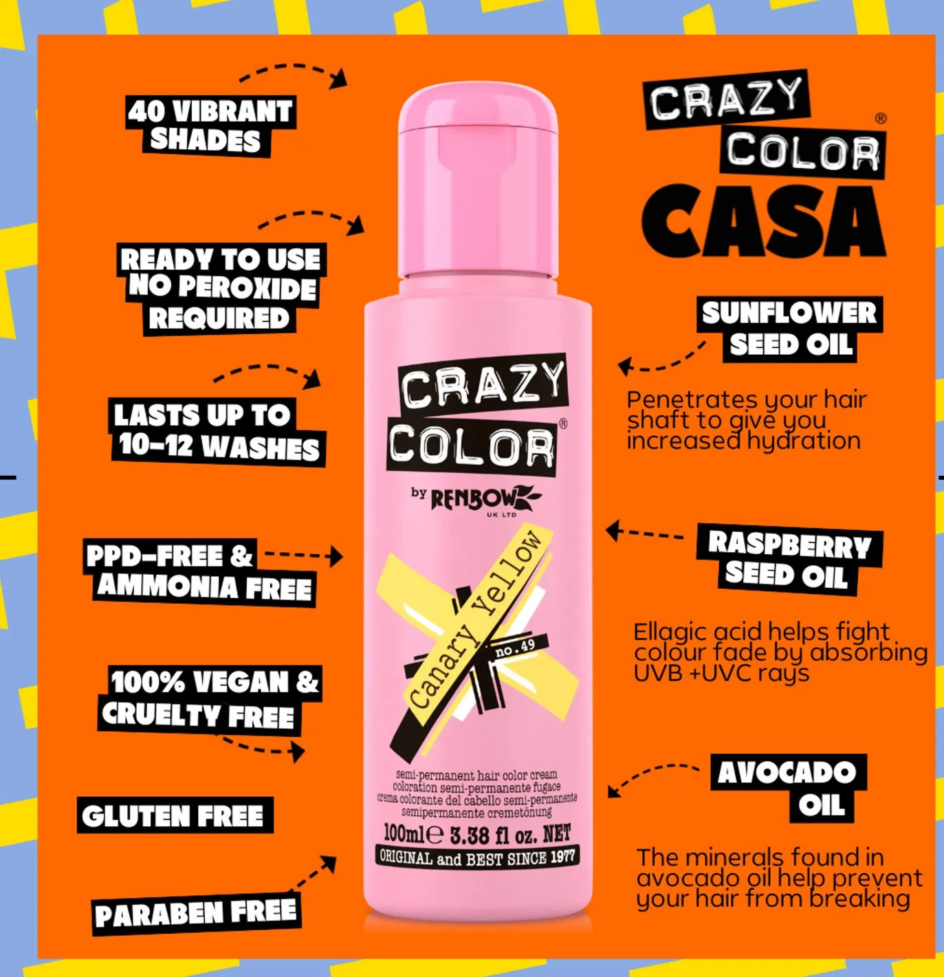 Crazy Color -  Canary Yellow