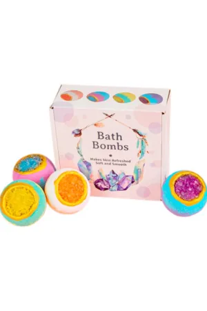 Crystal Bath Bomb - Set of 4