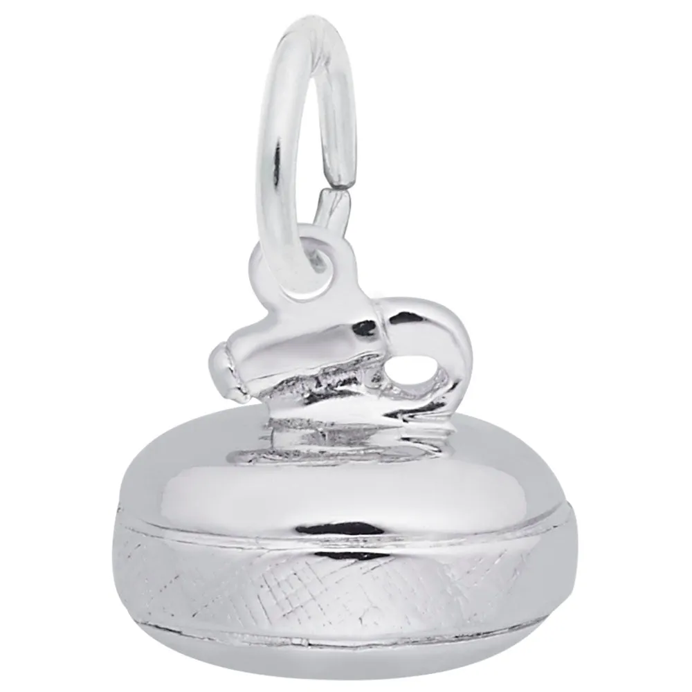 Curling Charm In Sterling Silver