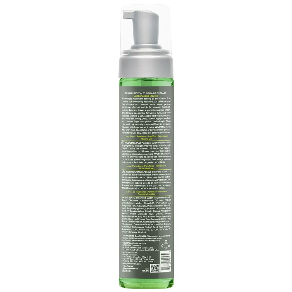 Design Essentials Almond & Avocado Curl Enhancing Mousse 10 oz
