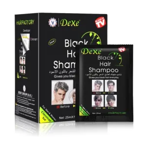 Dexe Black Color Hair Shampoo 25ml x 10 Sachets