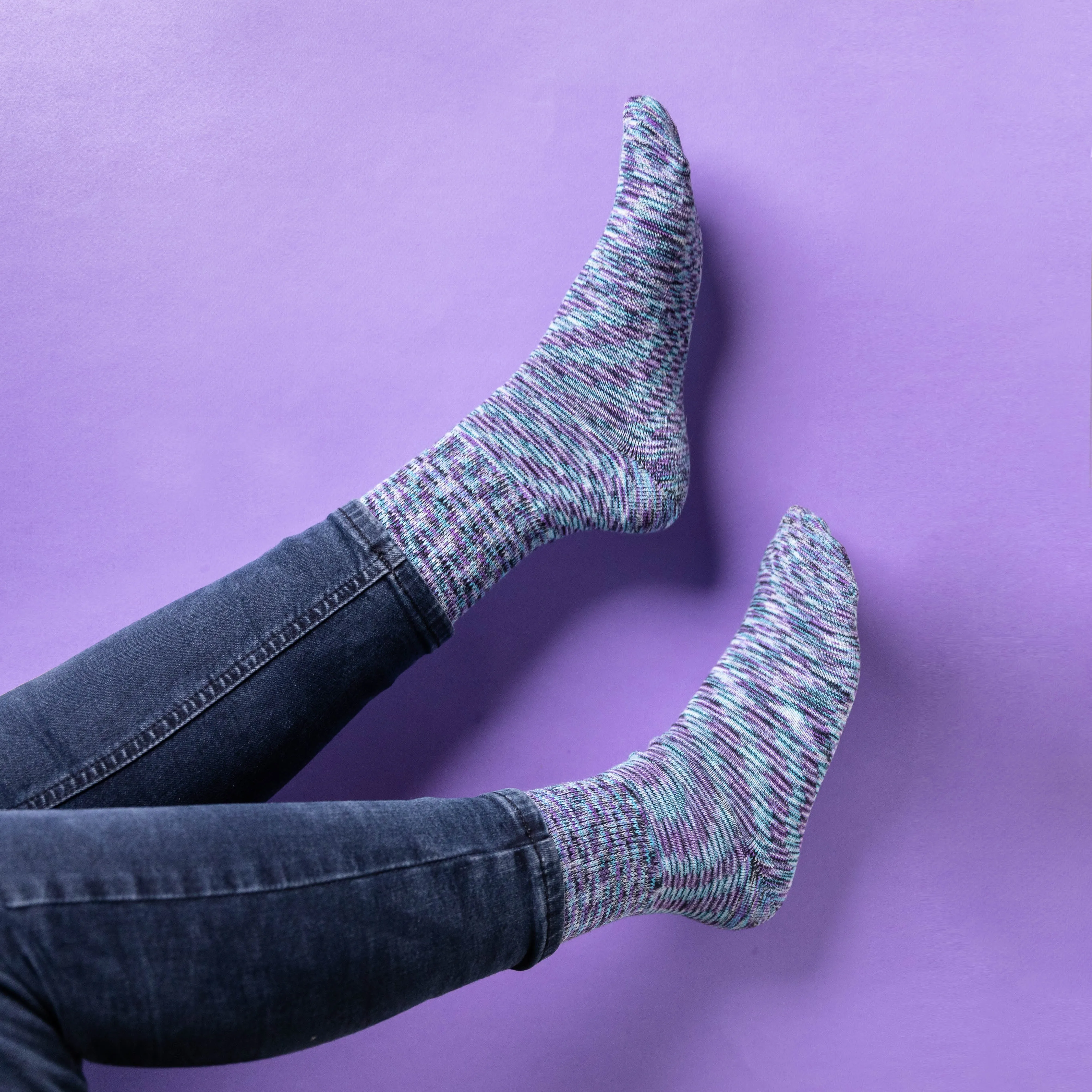 Diabetic Socks - Cosmic Purple