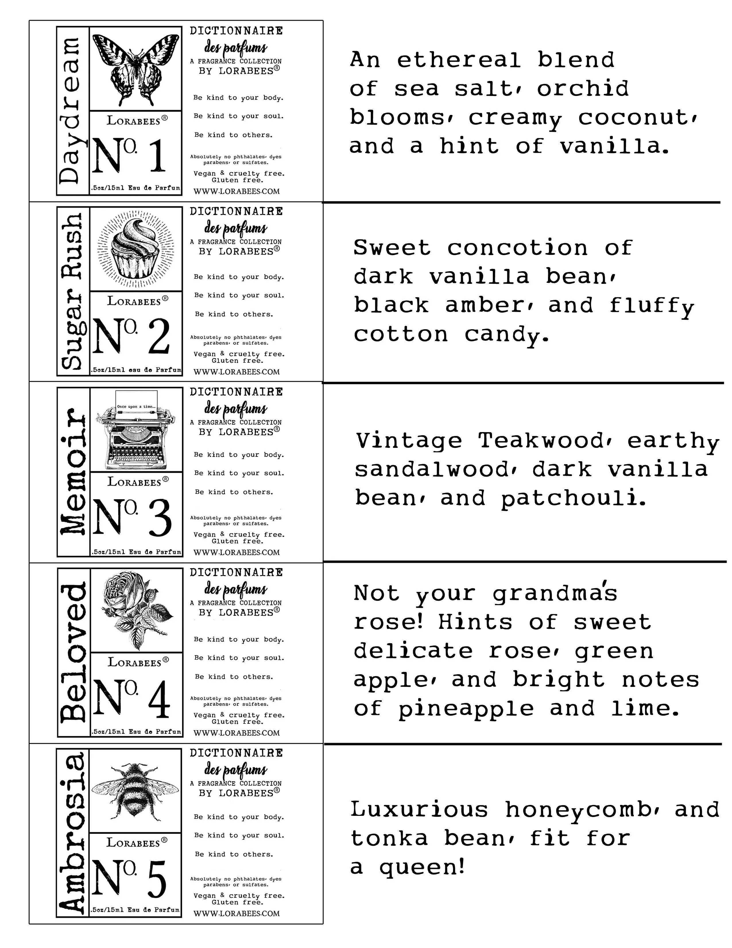 Dictionnaire Des Parfum 15ml Roll on Oil Perfume N° 18 "Secret Garden"