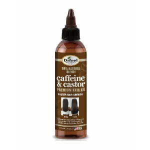 Difeel: 99% Natural Premium Hair Oil Blend Caffeine & Castor Faster Hair Growth Hair Oil 8oz