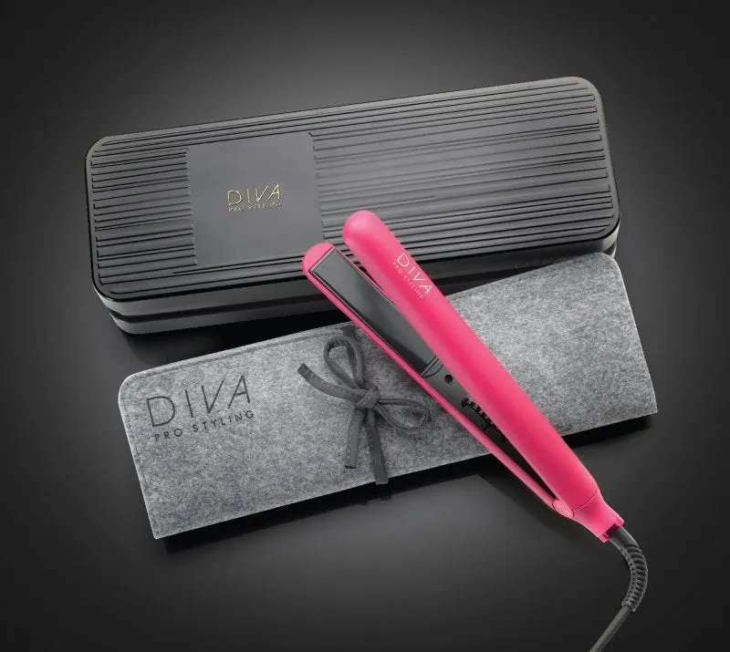 Diva Pro Styling Digital Hair Straightener Magenta Pink