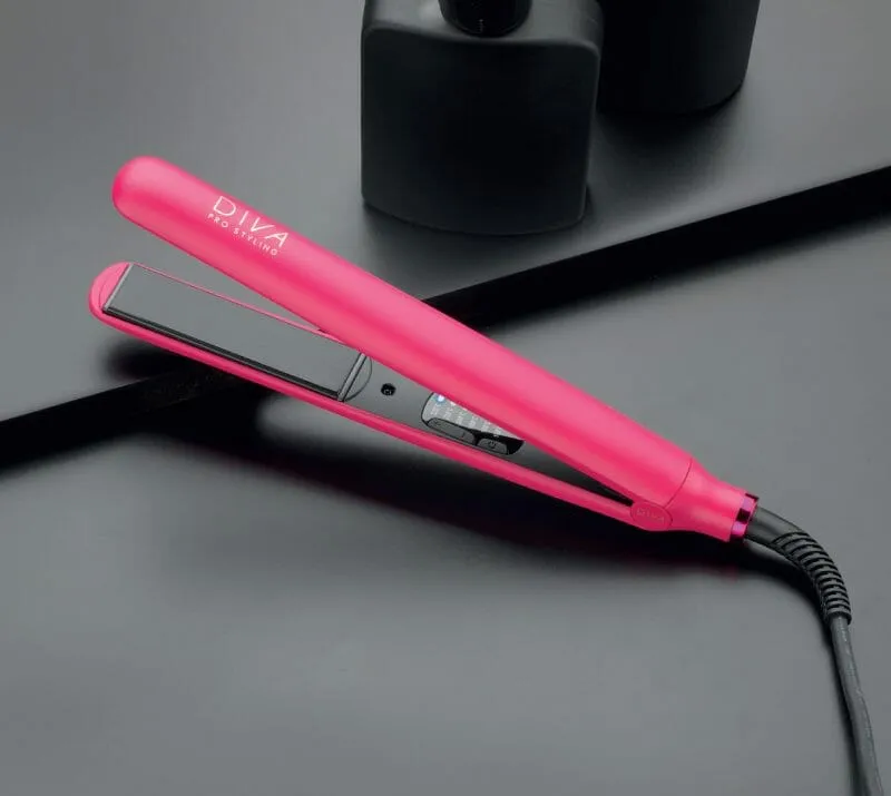 Diva Pro Styling Digital Hair Straightener Magenta Pink