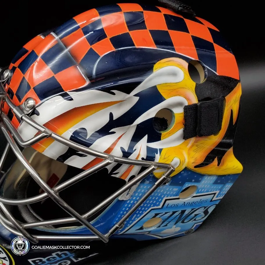Don Cherry Signed Goalie Mask Kelly Hrudey Tribute Hockey Night In Canada CBC