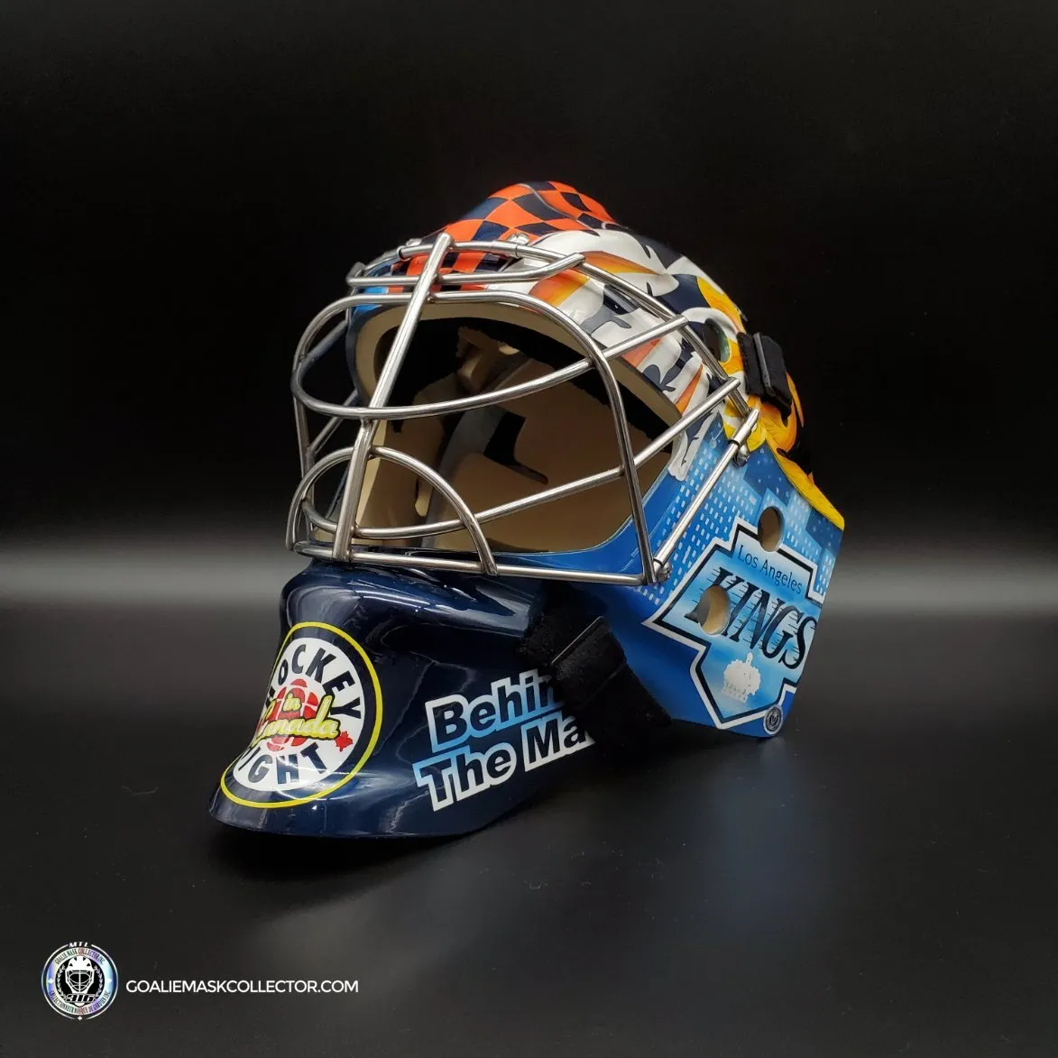 Don Cherry Signed Goalie Mask Kelly Hrudey Tribute Hockey Night In Canada CBC