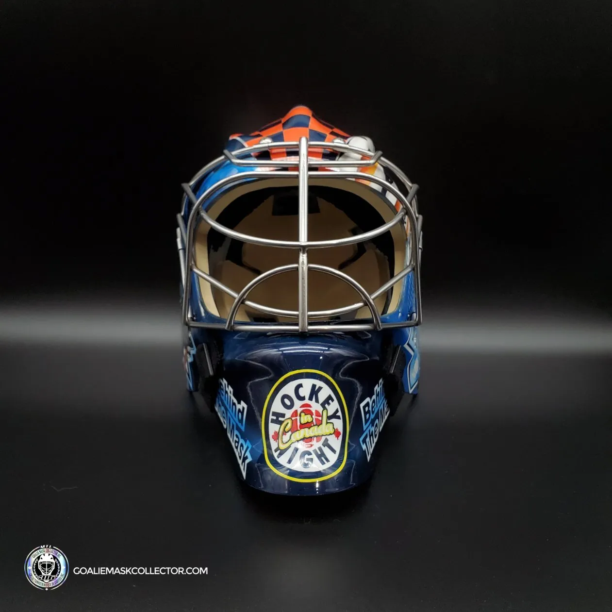 Don Cherry Signed Goalie Mask Kelly Hrudey Tribute Hockey Night In Canada CBC