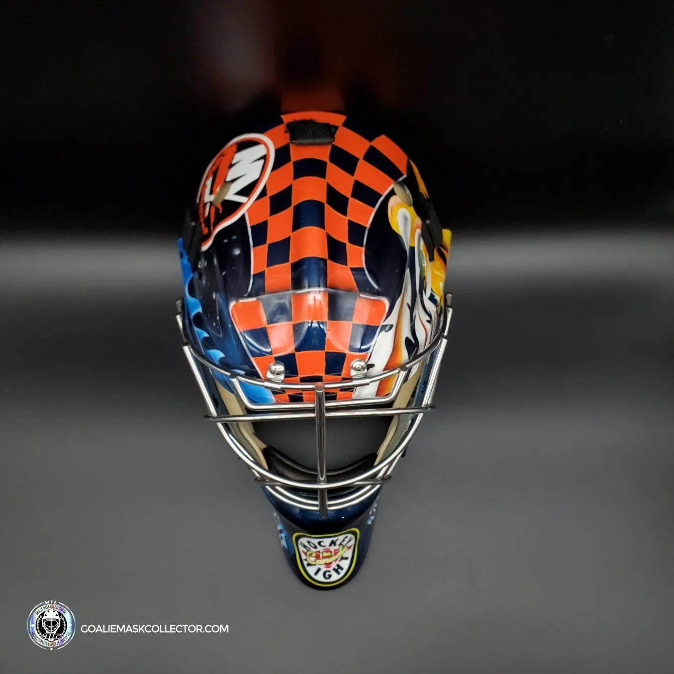 Don Cherry Signed Goalie Mask Kelly Hrudey Tribute Hockey Night In Canada CBC
