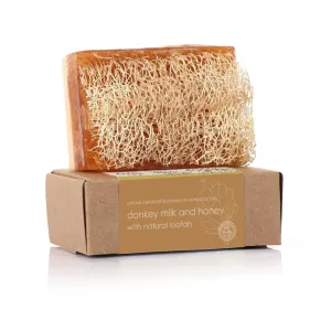 Donkey Milk   Honey Soap With Loofah