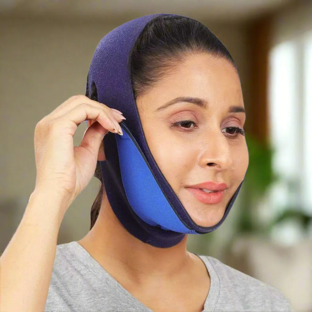 Double Chin Reducer Mask for Women Face Slimming, Adjustable Strap Belt for Perfect V Line Facial Lift JSB HF83