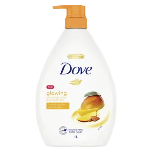 Dove Glowing Mango Almond Butter Nourishing Body Wash 1l