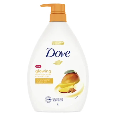 Dove Glowing Mango Almond Butter Nourishing Body Wash 1l