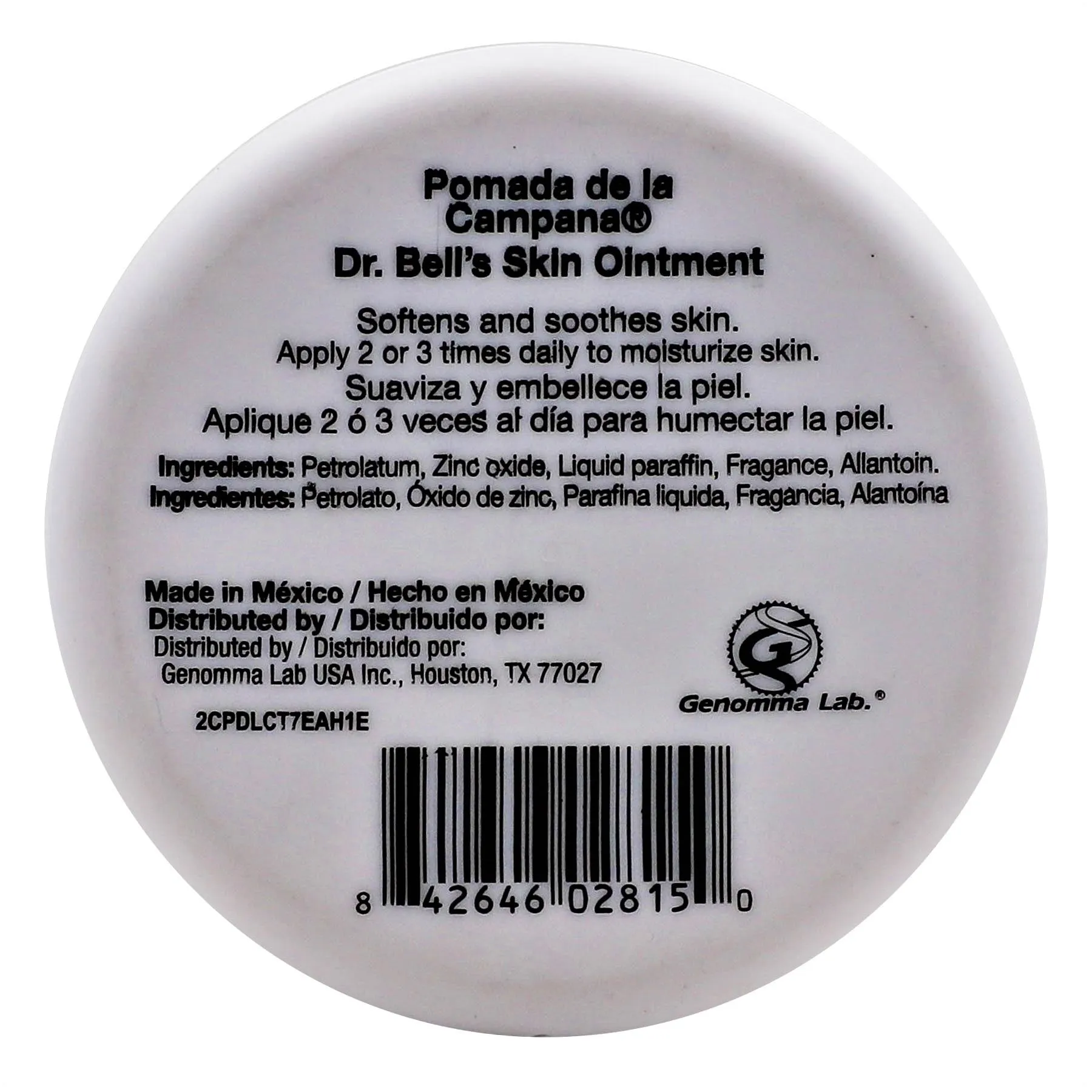 DR. Bells Pomade Pomada De La Campana-Dry Skin 2.6 OZ