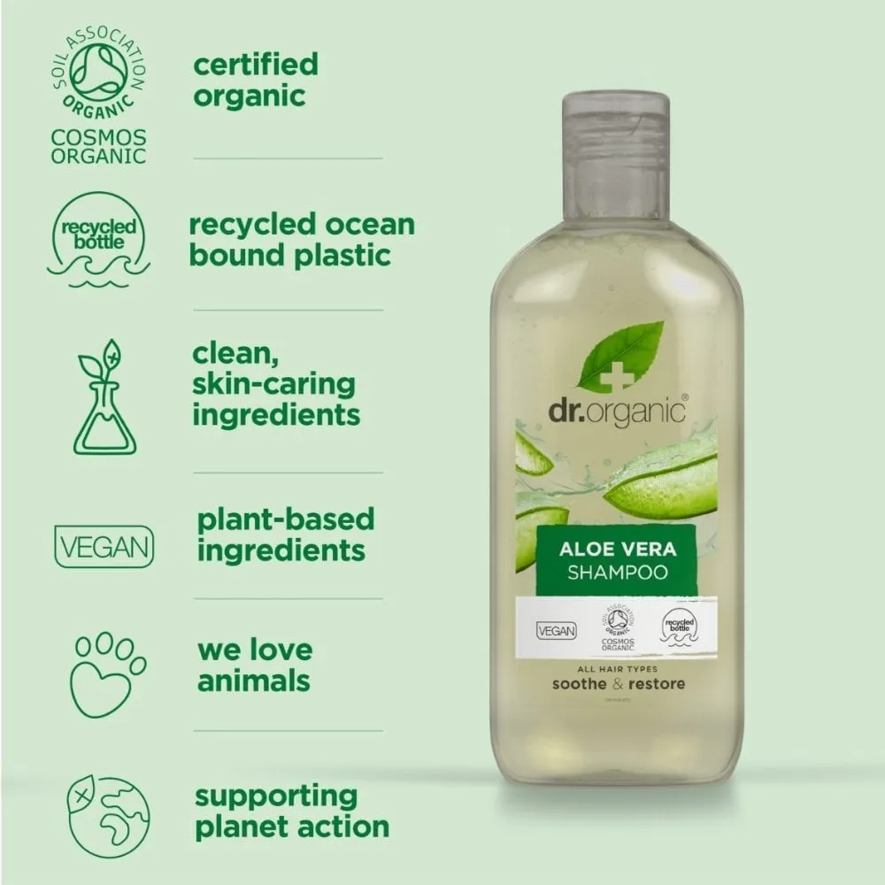 Dr. Organic Aloe Vera Shampoo & Conditioner Twin 2 x 265ml